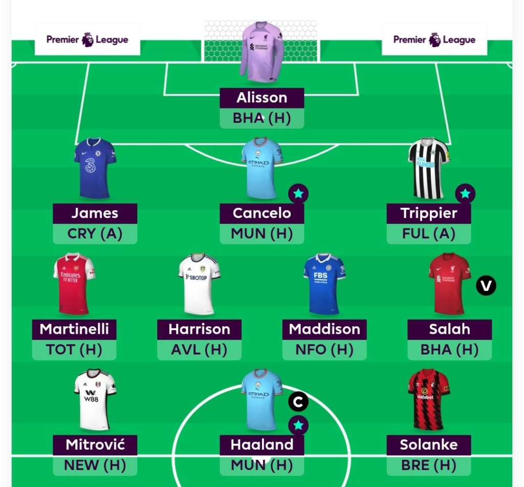 AllAboutFPL GW9 Scout Picks Team