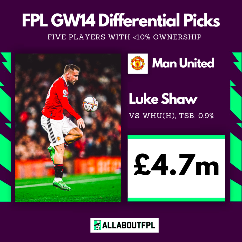 FPL GW14 Differential ~ Luke Shaw