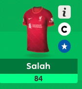 Salah ~ 27 points in a FPL Gameweek in 2021/22 season 