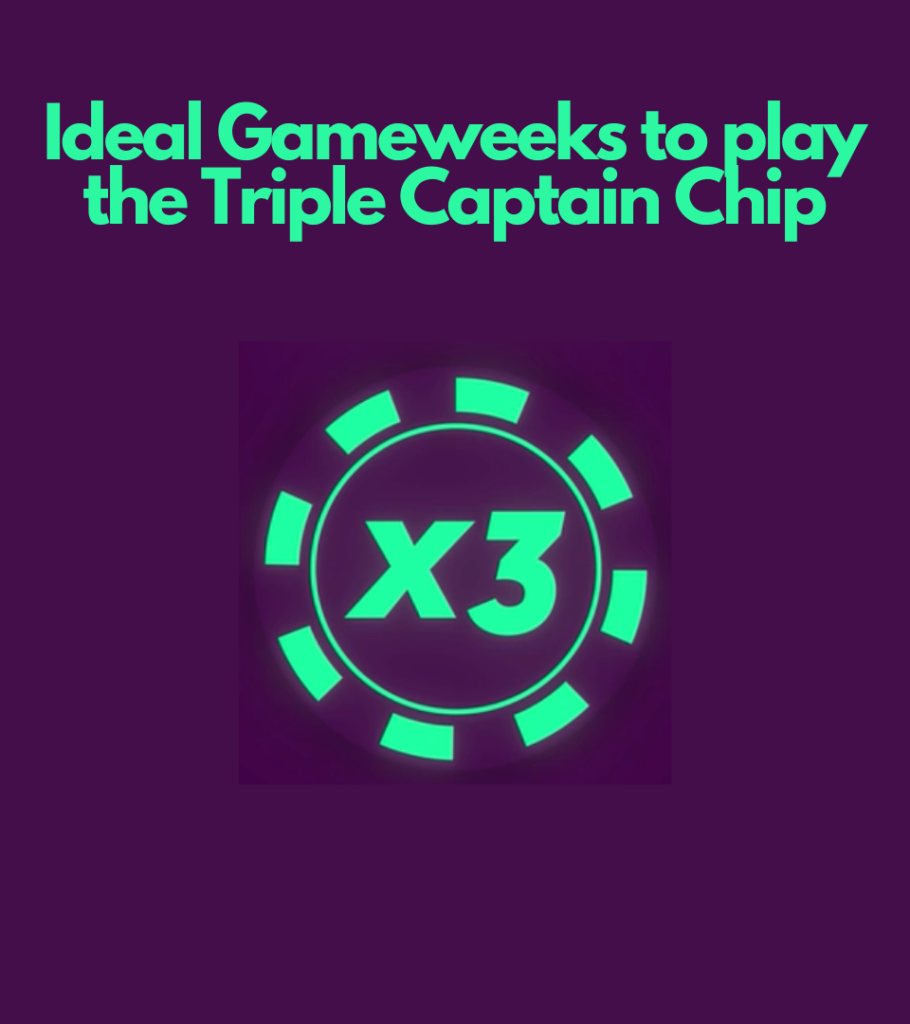 Ideal Gameweeks to play your FPL Triple Captain Chip 