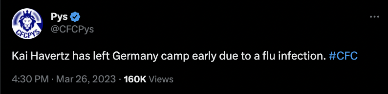 Havertz update ahead of FPL DGW29