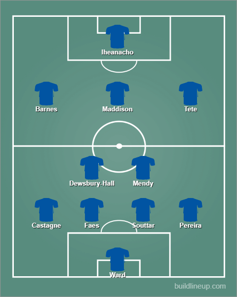 Leicester City GW27 Predicted Lineup