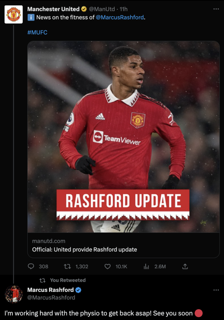 Latest on Rashford's Injury ahead of FPL GW31