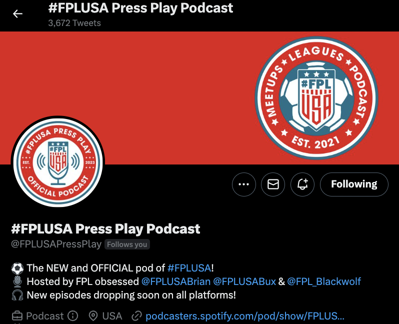 #FPLUSA Press Play Podcast