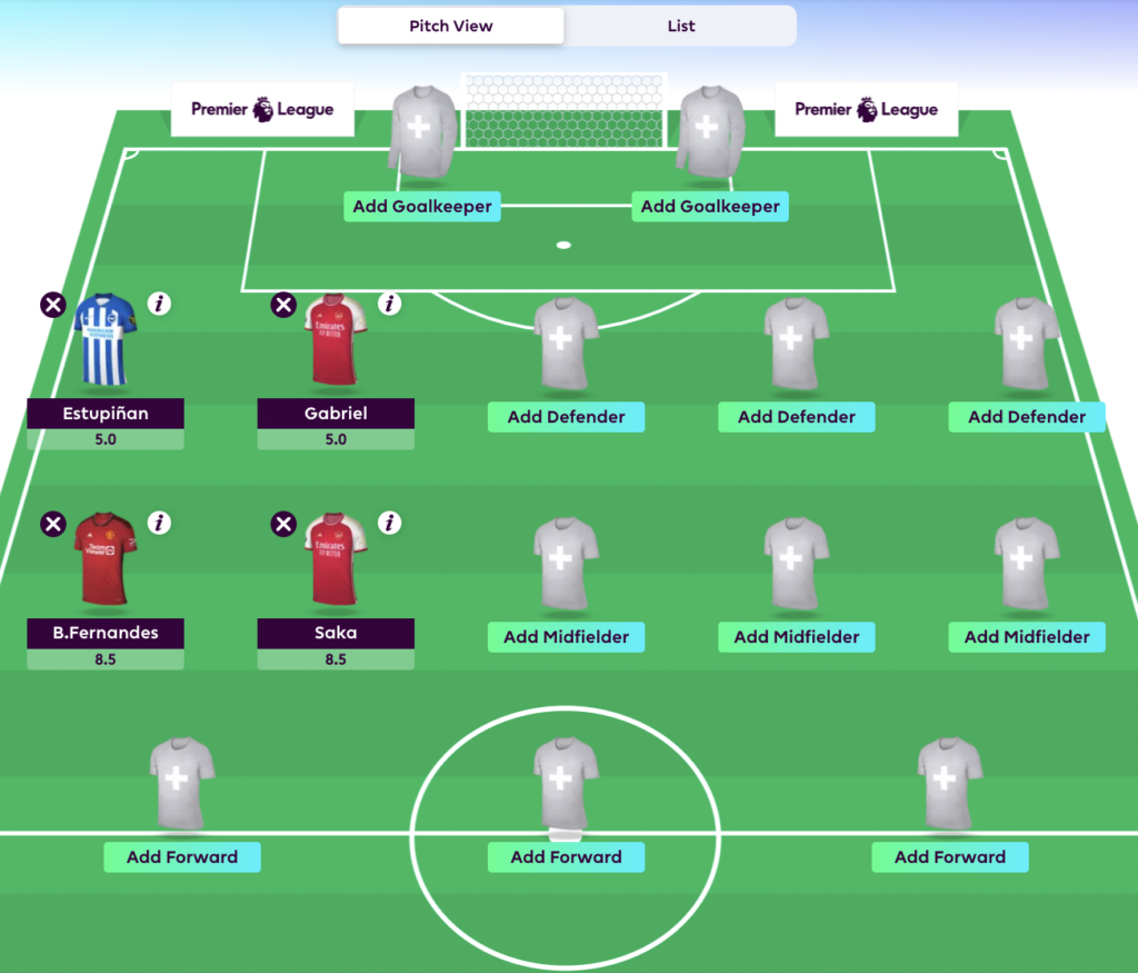 Summary of 4 Players Who Have Never Left My FPL GW1 Draft