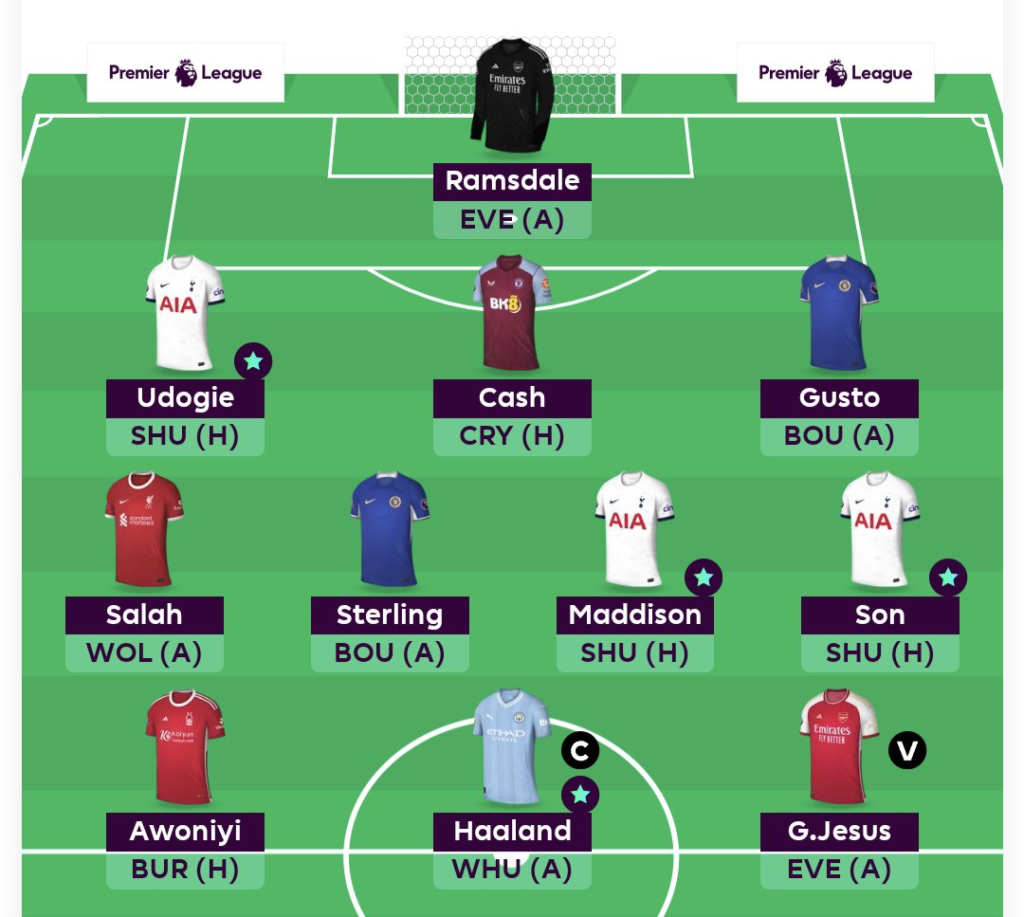 Full FPL GW5 Scout Picks Team