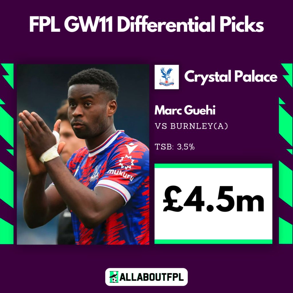 Top FPL GW11 Differential Picks ~ Marc Geuhi