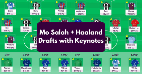 FPL Gameweek 1 Drafts with Haaland and Salah
