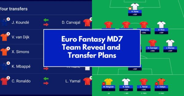 Euro Fantasy MD7 Team Reveal and Transfer Plans | Euro Finals