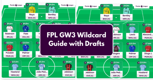 FPL GW3 Wildcard Team & Drafts to Consider | Wildcard Guide