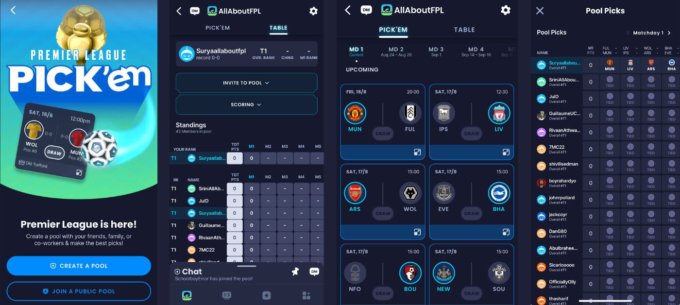 Sleeper Fantasy Pickem prediction game