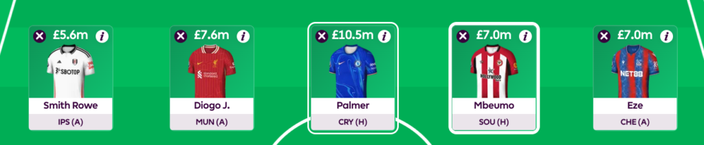 FPL GW3 Scout Selection Midfielders