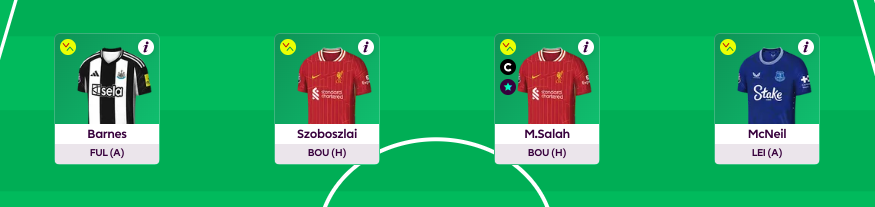 FPL GW5 Scout Selection Midfielders
