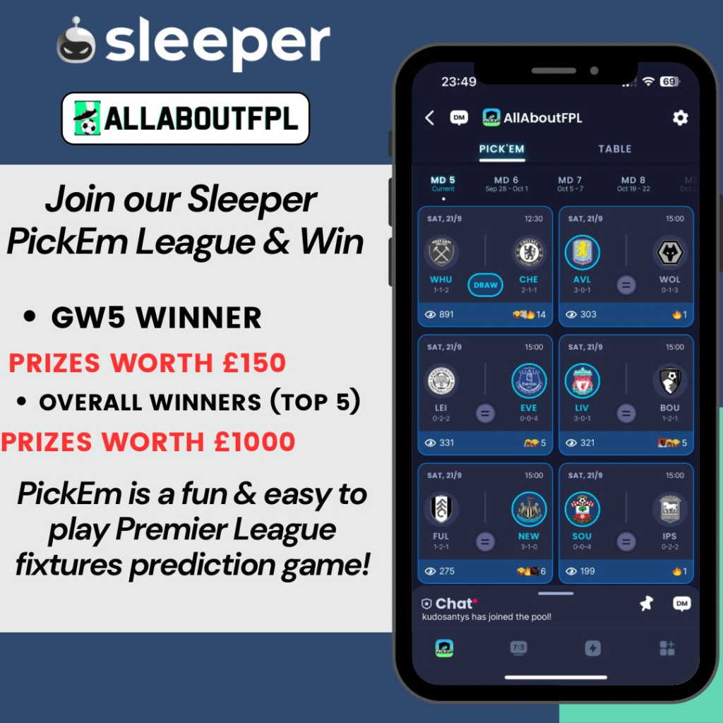 Sleeper App Pickem League 