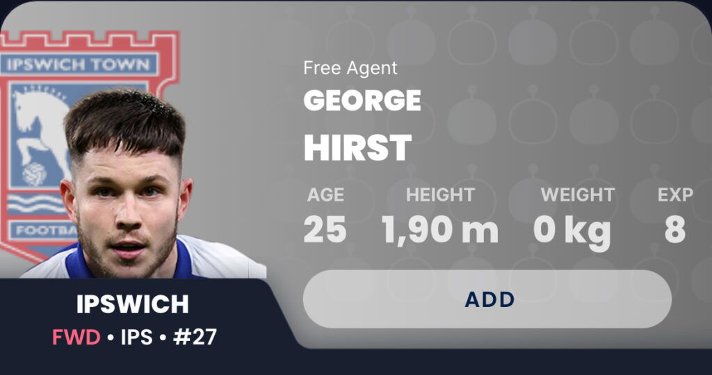 Sleeper Draft Fantasy GW10 ~ George Hirst
