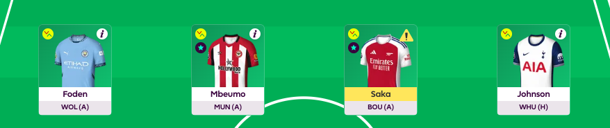 fpl gw8 scout selection midfielders