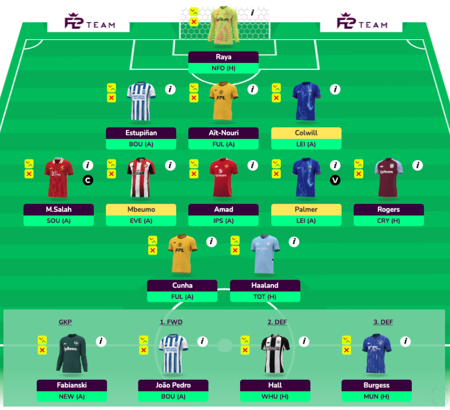 FPL GW12 Wildcard Draft 3