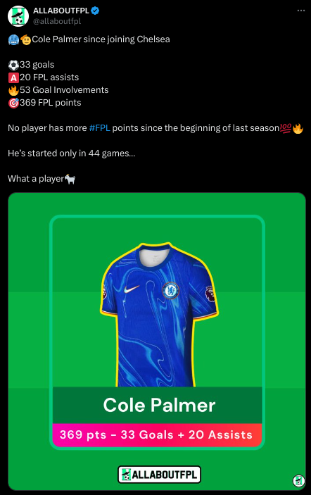 fpl gw16 scout picks cole palmer
