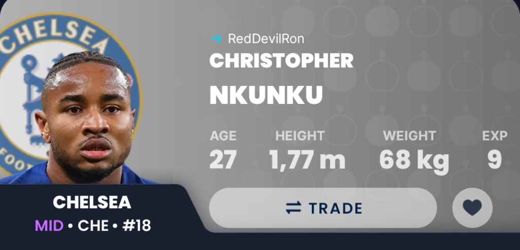 Draft Fantasy GW25- Nkunku