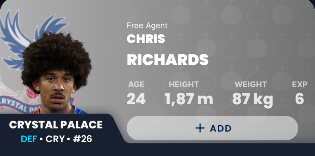 GW28 Draft Fantasy- Richards