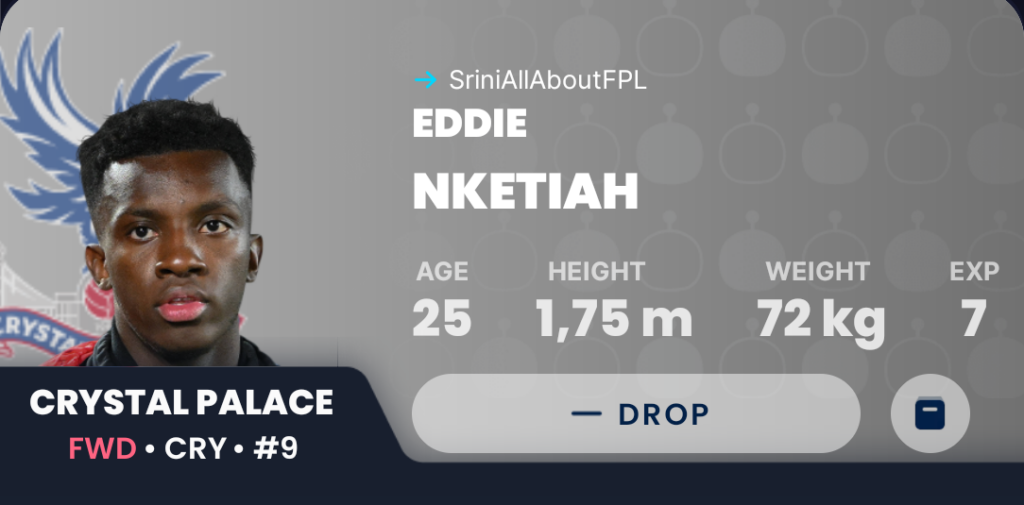 GW28 Draft Fantasy- Nketiah