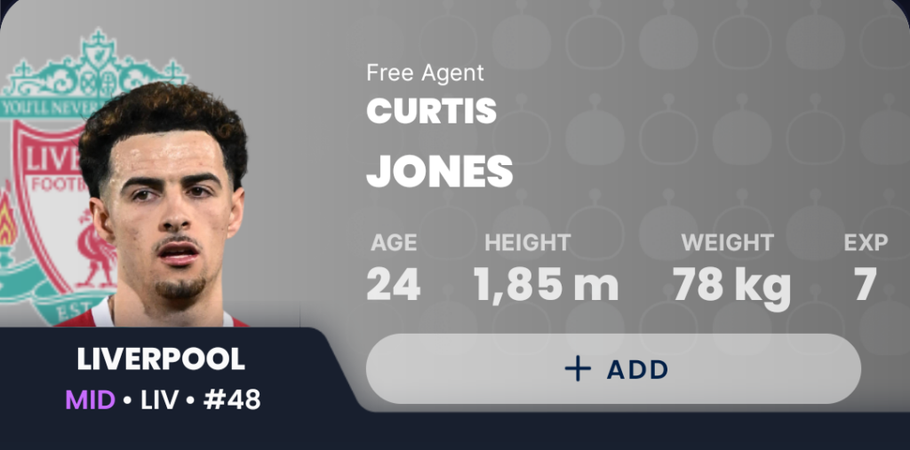 GW28 Draft Fantasy- Curtis Jones