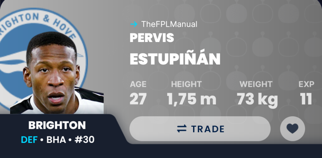 Sleeper GW32 Draft Fantasy- Pervis Estupinan