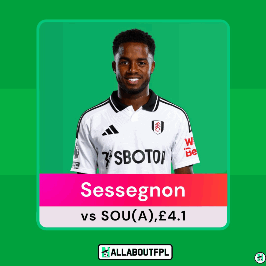 FPL GW34 Ultra-Differential Alert- Ryan Sessegnon