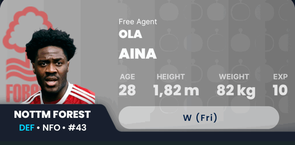 Sleeper GW35 Draft Fantasy - Aina