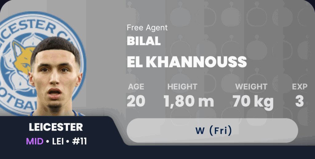 Sleeper GW35 Draft Fantasy - Bilal El Khannouss