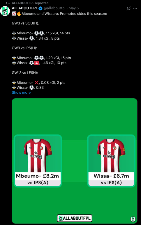 Mbeumo Wissa FPL