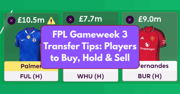 FPL Gameweek 3 Transfer Tips: Two Players to Buy, Hold & Sell