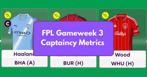Top FPL Gameweek 3 Captain Picks Based on Analysis & Metrics