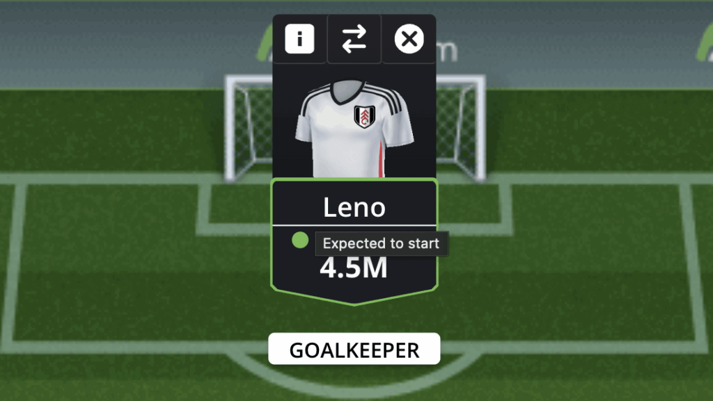FanTeam EPL Fantasy - Goalkeepers