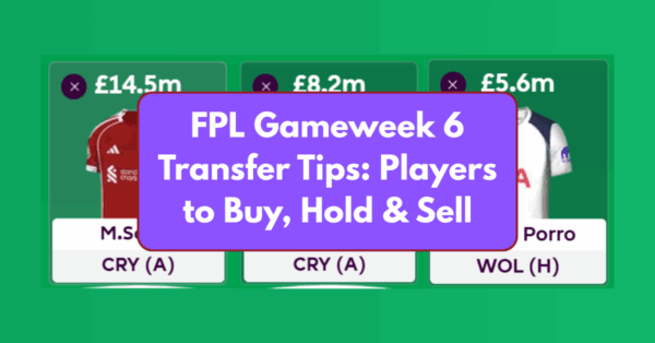 FPL Gameweek 6 Transfer Tips: Two Players to Buy, Hold & Sell