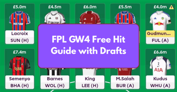 FPL GW4 Free Hit Guide – Tips, Players to Target and Best Drafts