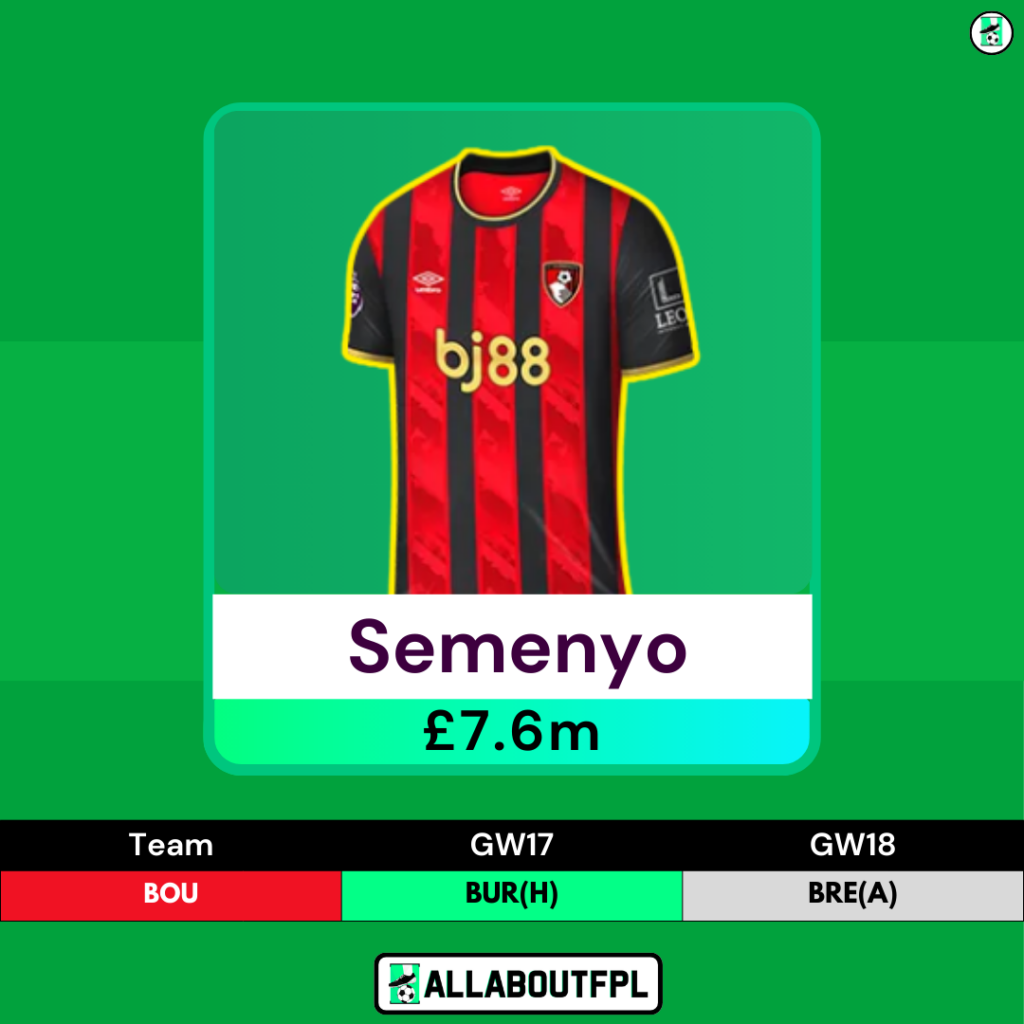 FPL Gameweek 17 Transfer Tips: Players to BUY - Semenyo