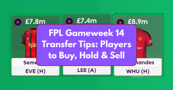 FPL Gameweek 14 Transfer Tips: Two Players to Buy, Hold, & Sell
