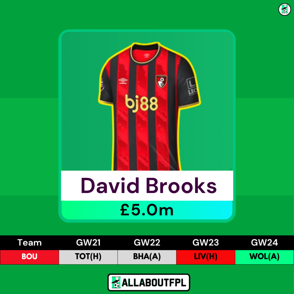 FPL GW21 Differential Picks- Brooks