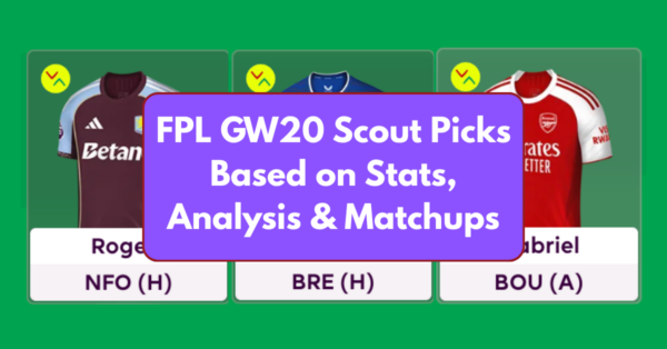 FPL GW20 Scout Picks Based on Stats, Analysis and Matchups