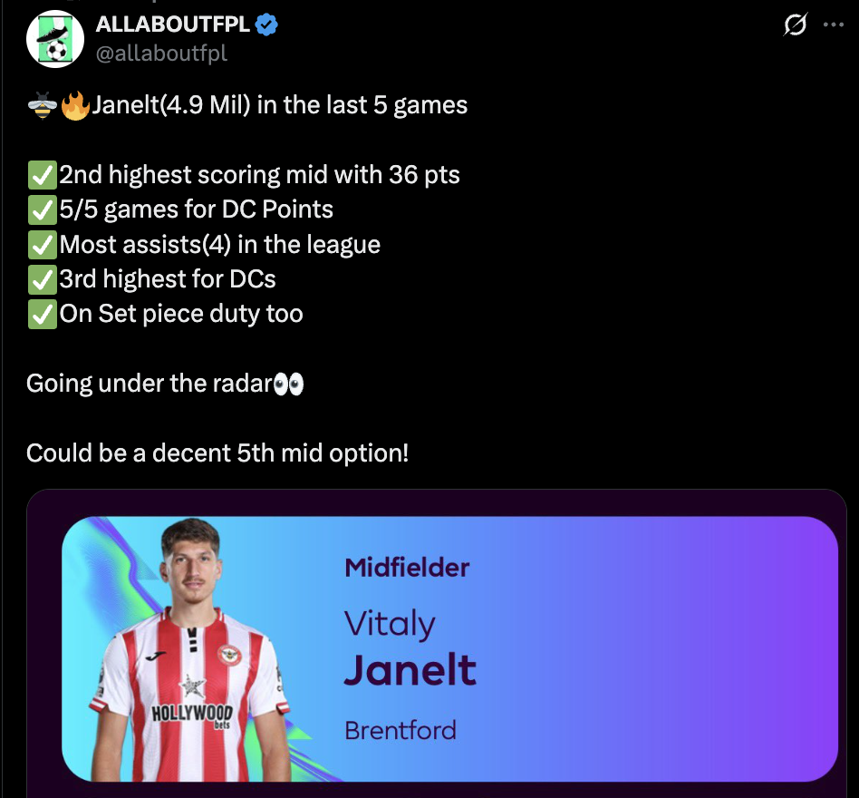 FPL GW22 Wildcard - Janlet