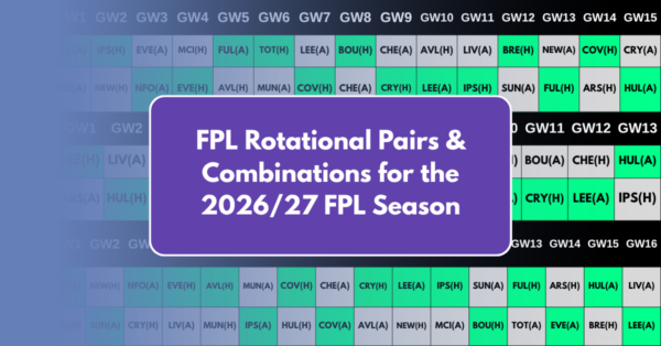 FPL Rotational Pairs & Combinations for the 2026/27 FPL Season