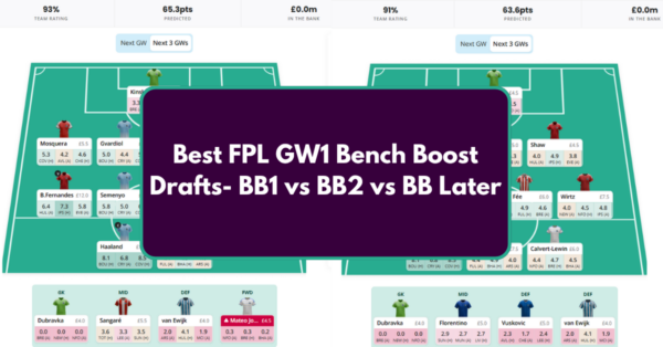 FPL GW1 Bench Boost Drafts -BB1 vs BB2 vs Later | 26/27 Season