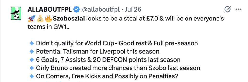 Penalty & Set Piece Takers - Liverpool