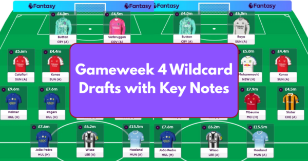 FPL GW4 Wildcard Drafts – Pros, Cons, Tips and Players to Target