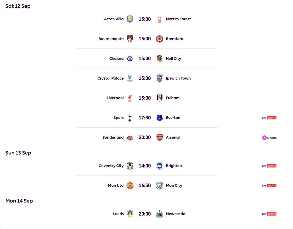fpl gw4 fixtures