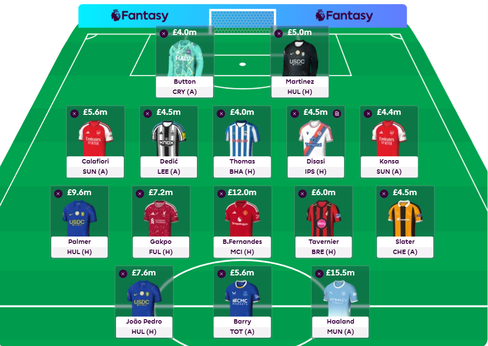 FPL GW4 Wildcard Draft 3