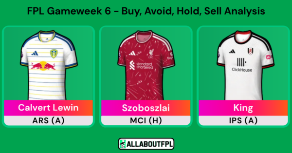 FPL Gameweek 6 Transfer Tips: Players to Buy, Avoid, Sell & Hold